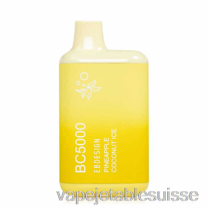 Vape Suisse Bc5000 Glace Jetable Ananas Noix De Coco